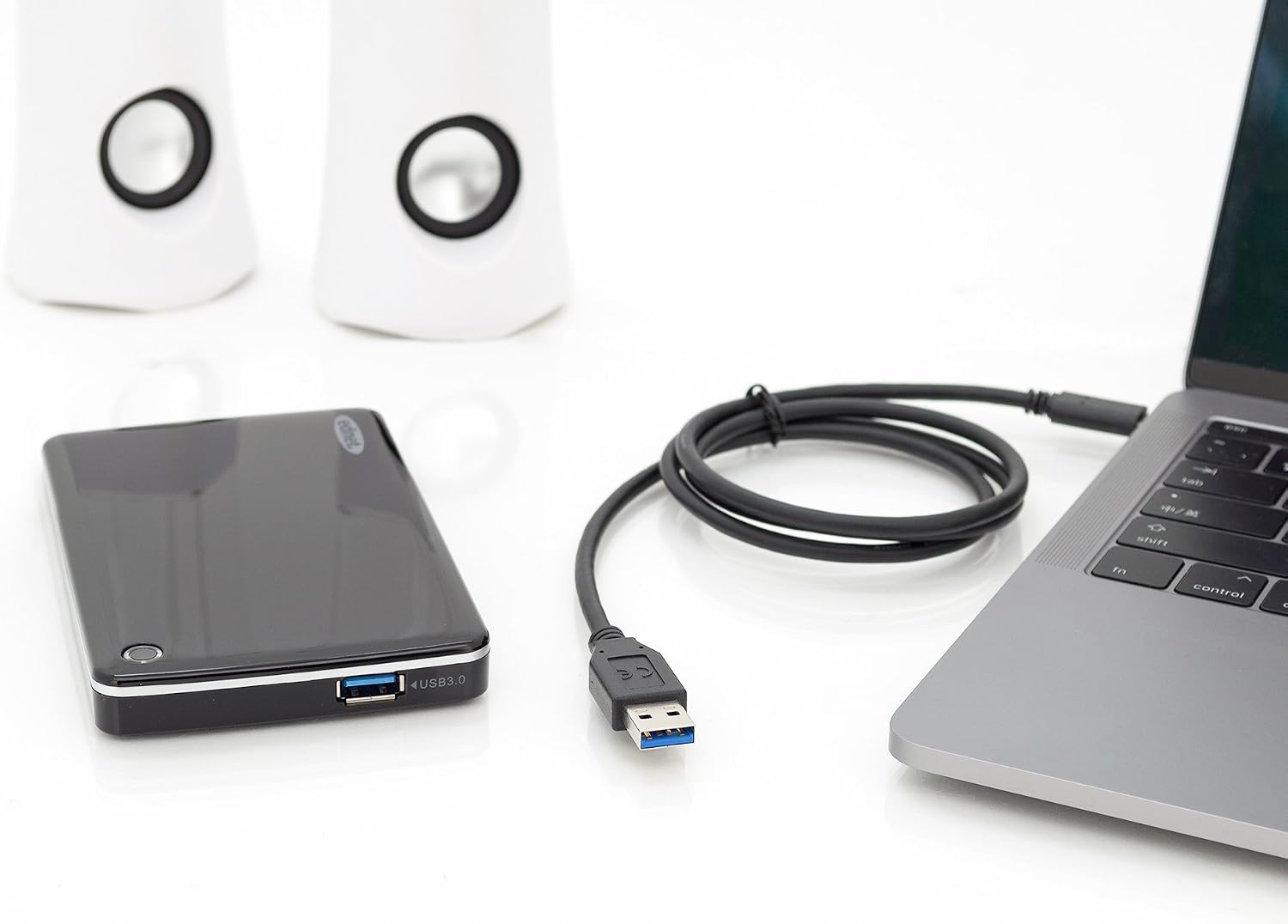 DIGITUS USB 3.2 Gen2 connection cable - 1.0 m - USB A (male) to USB C (male) - 10 Gbit/s - connection cable - black - Image 4