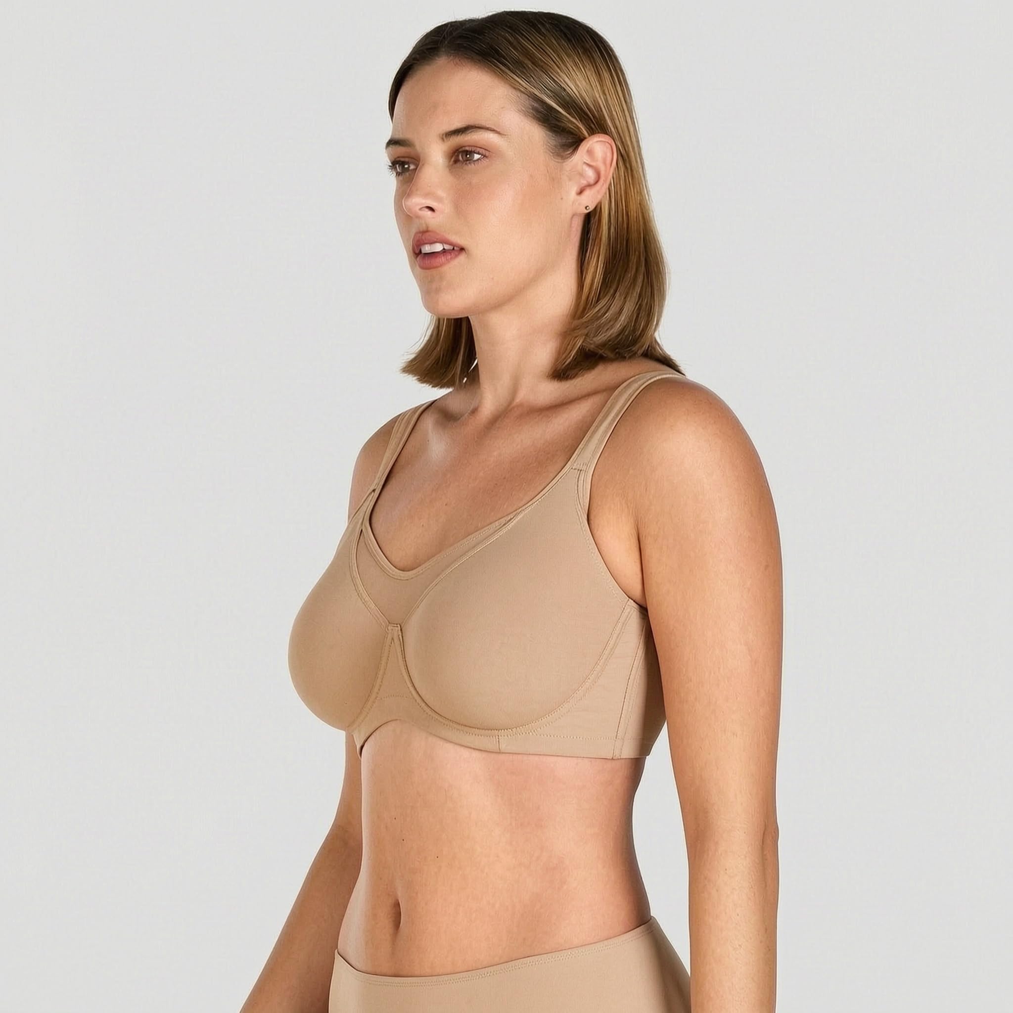 Reggiseno Minimizzatore CloudComfort Senza Ferretto Contenitivo, Effetto Snellente e Modellante con Scollatura Profonda, Comfort per Ogni Giorno