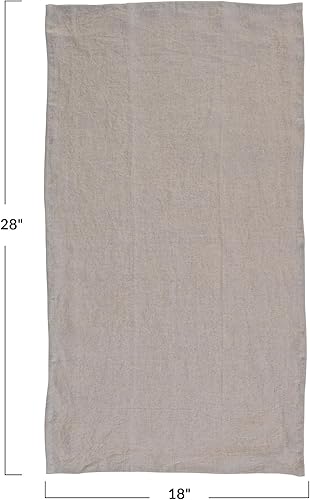 Miniatura 7 de Creative Co-Op Lino lavado a la piedra decorativo comedor y cocina, toalla de té natural