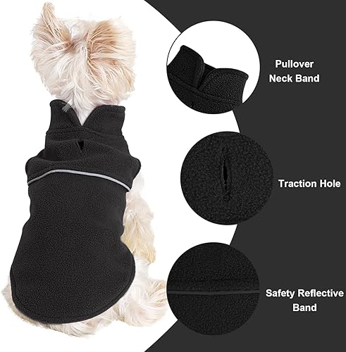 Miniatura 3 de XXS - Ropa de perro de forro polar para perros pequeños, niñas, niños, suéter cálido de invierno para perro, ropa de chihuahua, ropa suave para