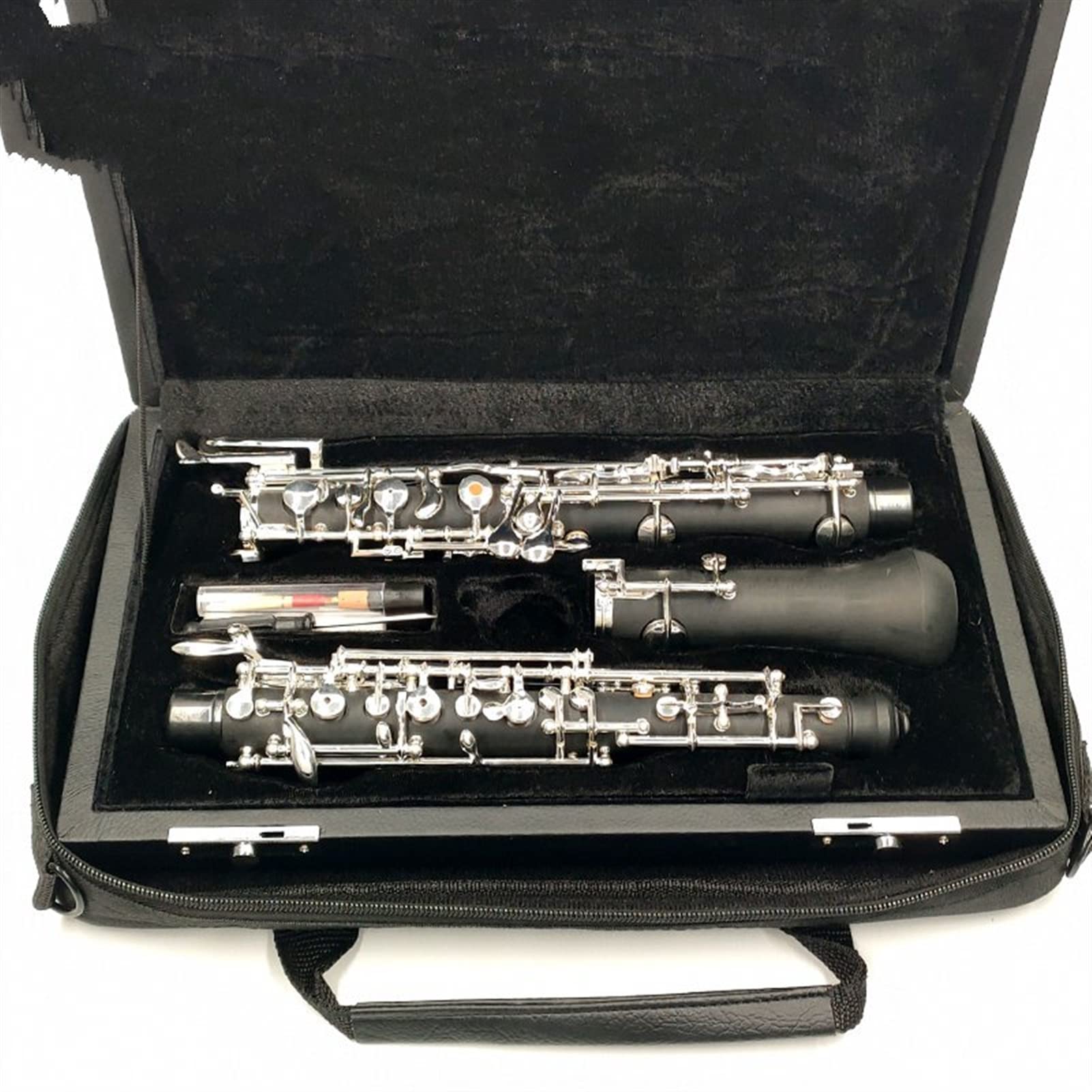 Strumento Oboe Professionale C Key Oboe Semi-Automatico Stile Cupronickel Placcato Argento Completamente Automatico Oboe Principiante di Oboe (Color : Fully-Automatic)