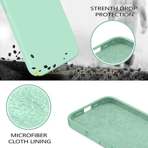 Miniatura 146 de BENTOBEN Compatible con iPhone 14, silicona líquida de gel de goma, forro de microfibra, parte trasera dura, a prueba de golpes, funda protectora