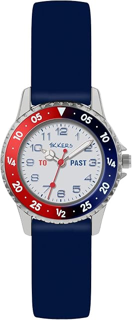 Tikkers Boy's Analogue Analog Quartz Watch with Silicone Strap ATK1040