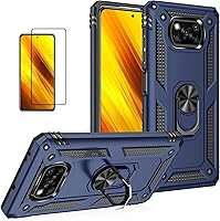 Vista 53 de Funda para Xiaomi redmi Note 10 Pro con protector de pantalla, ajuste delgado, protección militar, a prueba de golpes, funda trasera para Redmi Note