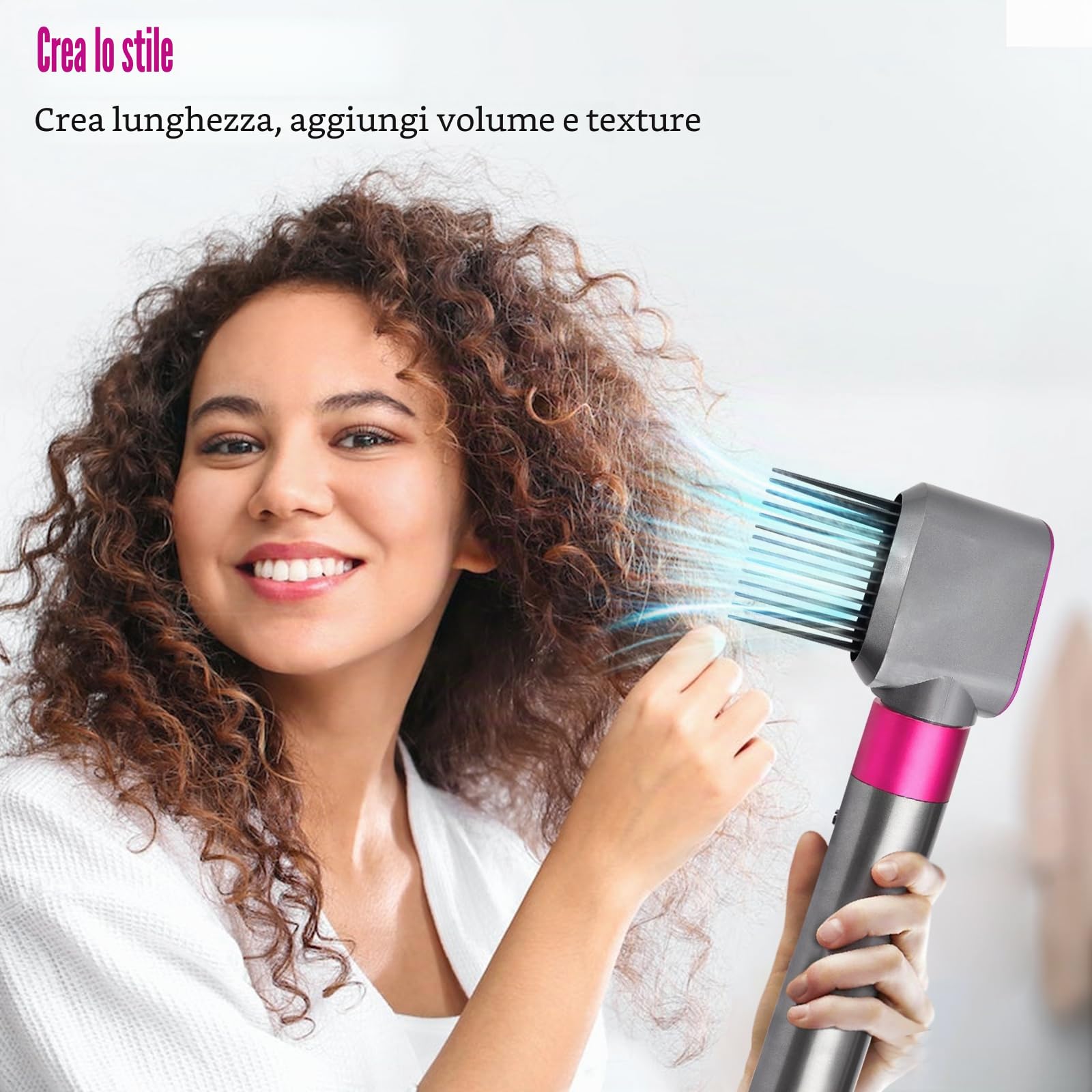 Pre-Styling Trockneraufsatz Düse mit Kamm für Dyson Airwrap Styler HS01 HS05 HS08 Rotierende Lockenwickler Haarstyler-Zubehör