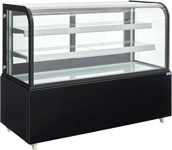 Kratos Commercial Refrigerated Bakery Display Case - 60" Wide Curved Glass with LED Lighting
