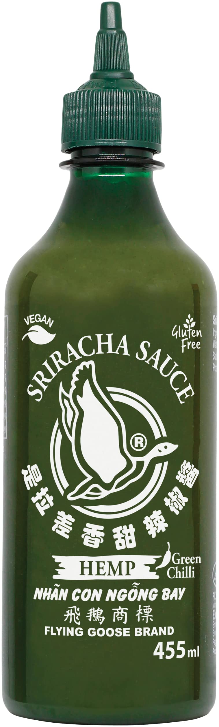 Flying Goose Sriracha Salsa de Chile con Aceite de Semilla de Cáñamo 525g