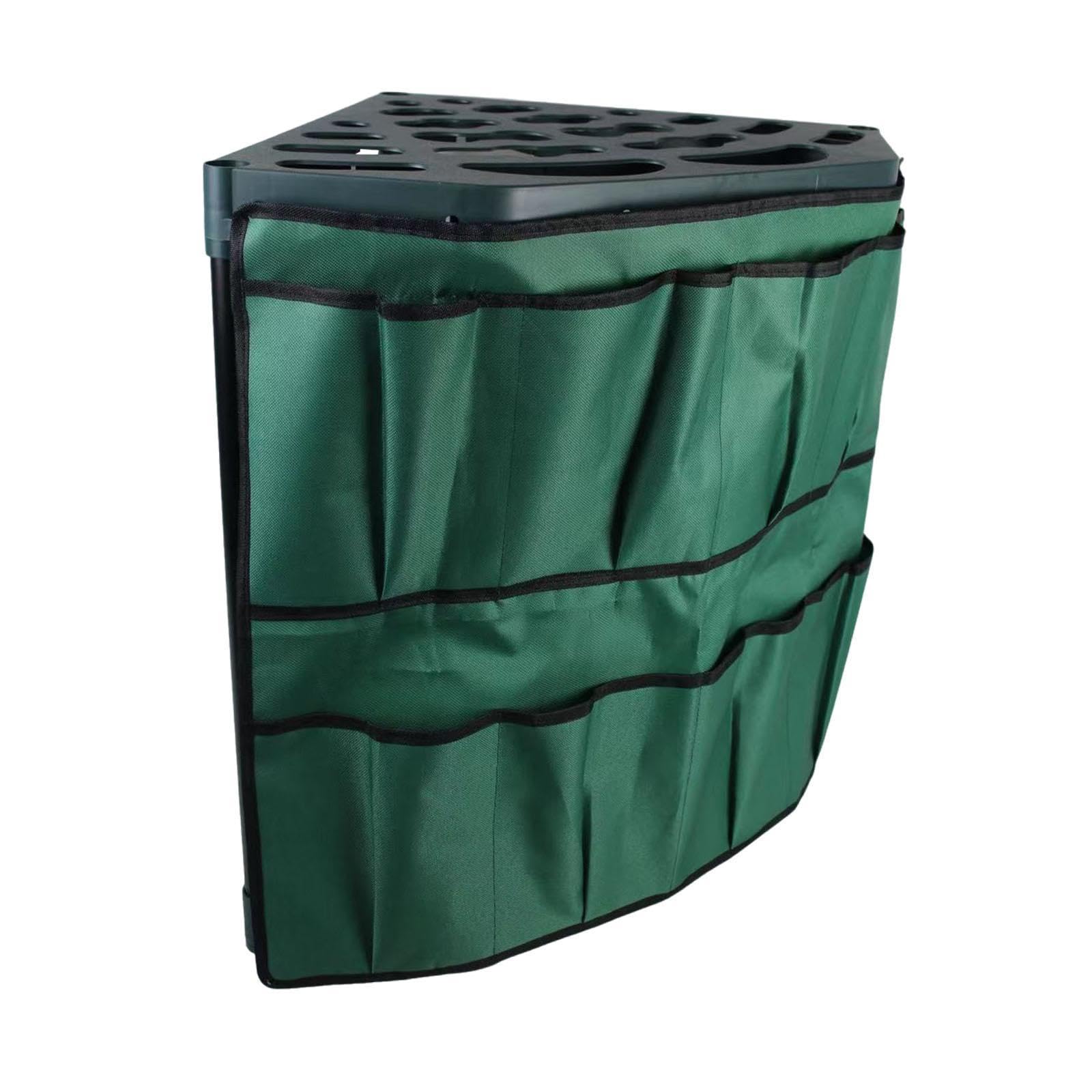 Organizador de Herramientas de Jardín, Soporte para Herramientas de Patio, con Bolsa, Bolsas para Herramientas Domésticas, para Y Rastrillos de