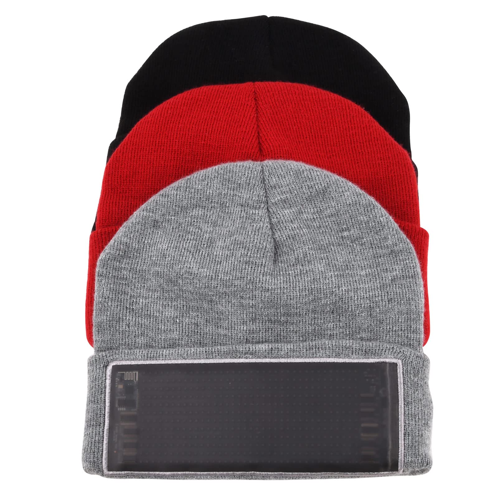 AF-WAN LED-Display Hut beleuchtete Beanie Mütze Bluetooth APP programmierbar Smart Cap (Text, Musik, Bild, Zeichnung) Party Weihnachten (schwarz)