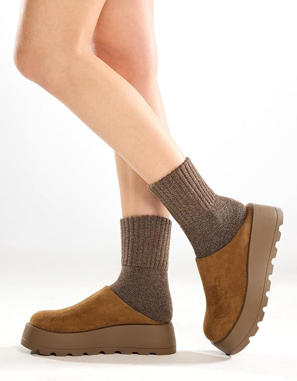 Airacker Boot Socks for Women Winter Thermal Warm Cushioned Crew Socks Gift by Airacker - Used condition - Image 15