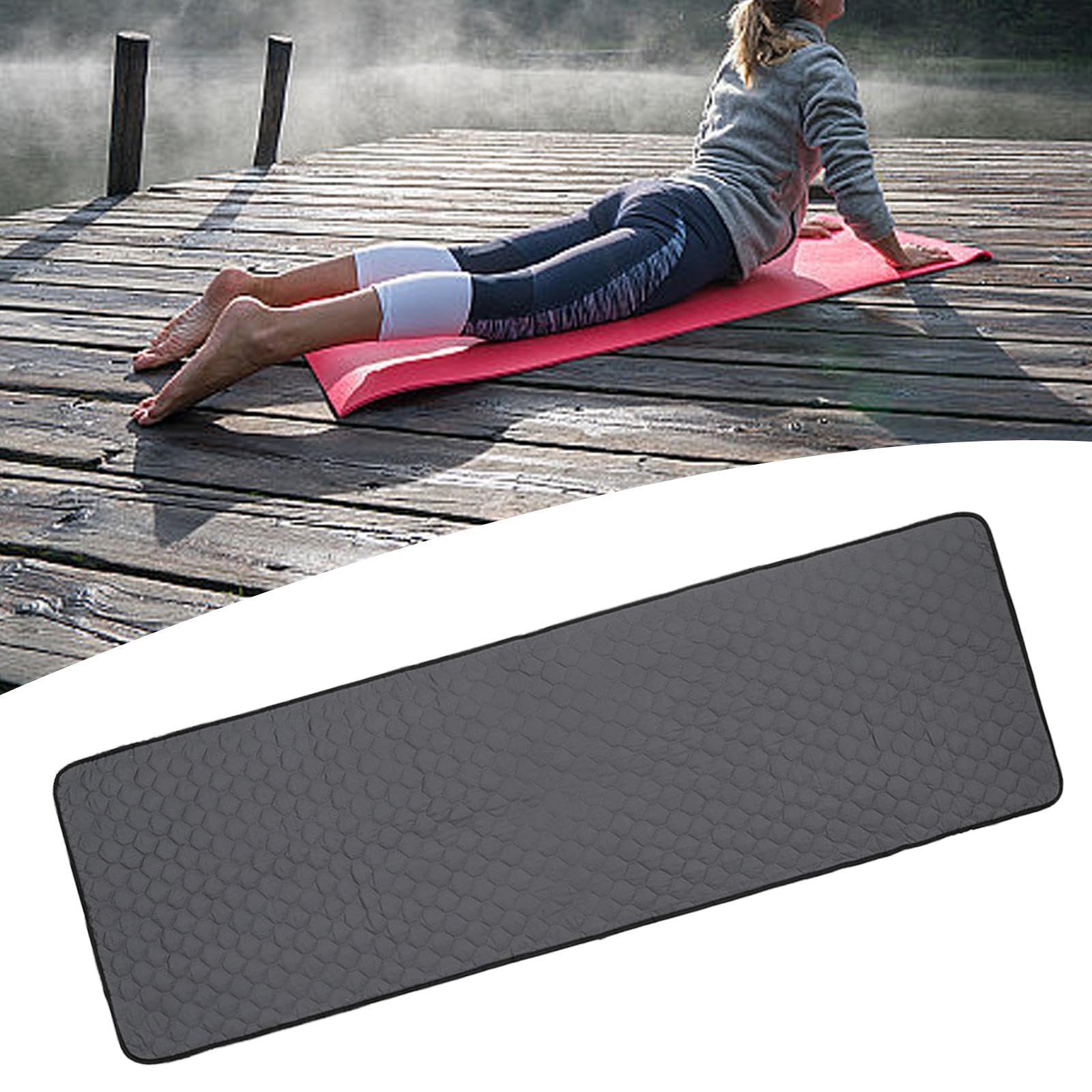 Milageto Almohadilla térmica eléctrica con bolsa de almacenamiento, saco de dormir portátil y cómodo para el invierno, para deportes al aire libre, acampadas y, Negro Y Gris