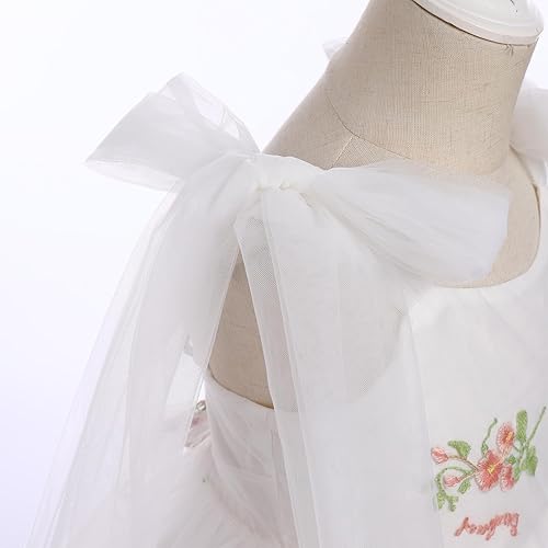 Miniatura 5 de Vestido de mariposa para niña de las flores, para niños, princesa, cumpleaños, boda, dama de honor, concurso, fiesta, formal, vestido de tul sin