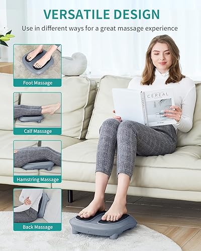 Miniatura 4 de Nekteck - Masajeador de pies, máquina de masaje mediante calor generado por electricidad, para fascitis plantar, función de calor infrarrojo