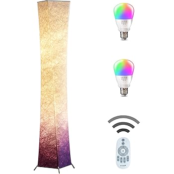 purple standing lamp