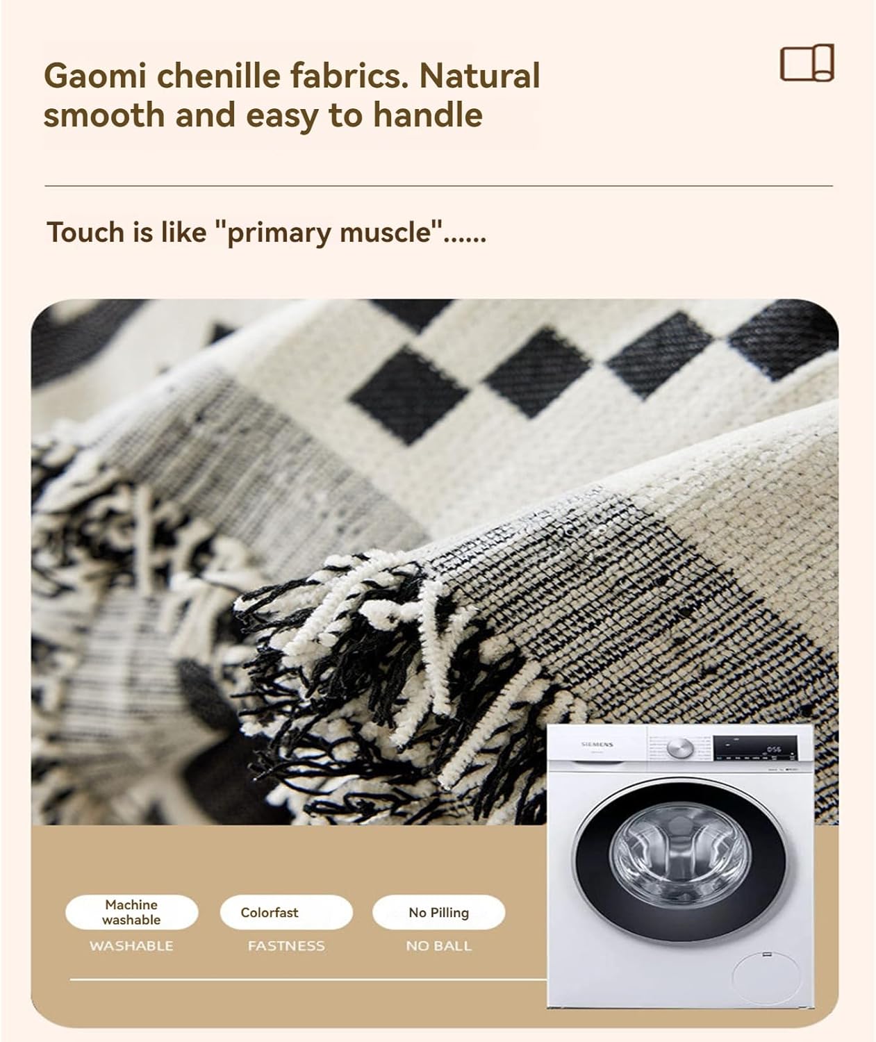 Dfcdcoo Boho Couch Cover for Dogs Throw Couch Cover with Tassel Loveseat Covers Futon Cover L Shaped Cover Washable Chenille Couch Protector (Orange,180 * 150CM)