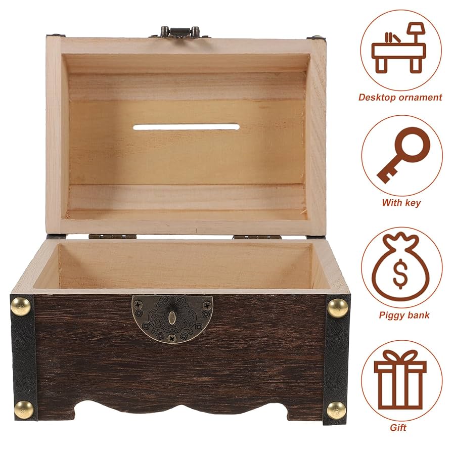 鉄製 木製 小物入れ 宝箱 アクセサリーケース フランス