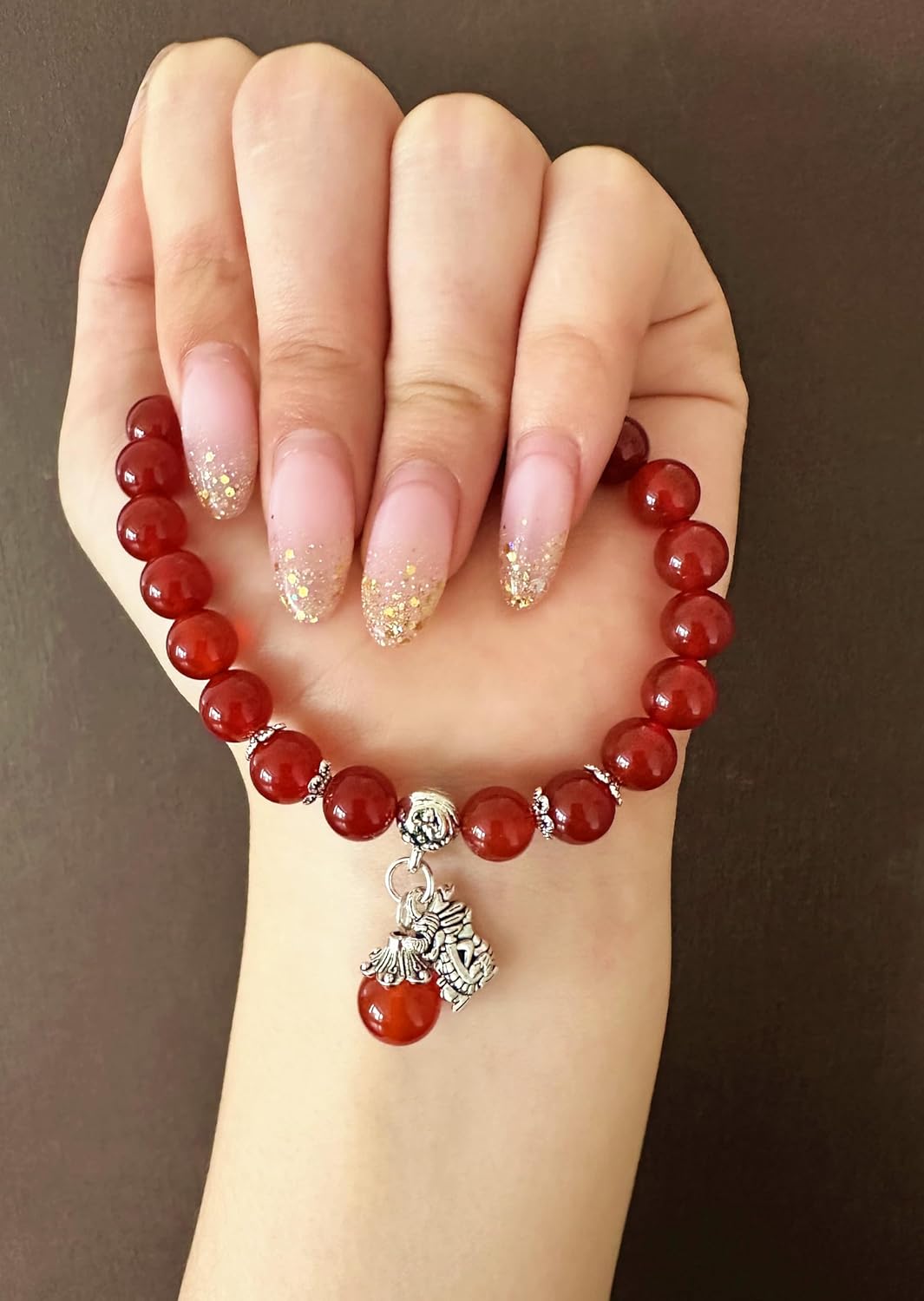 Handmade Chinese Zodiac Red Agate Beads Bracelet for France Ubuy