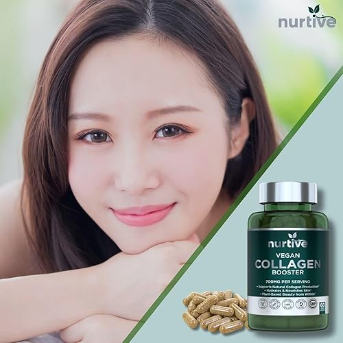 Miniatura 9 de Potenciador de colágeno a base de plantas - Soporte vegano con vitamina C, aminoácidos y ácido hialurónico - 700 mg por porción - Probado en