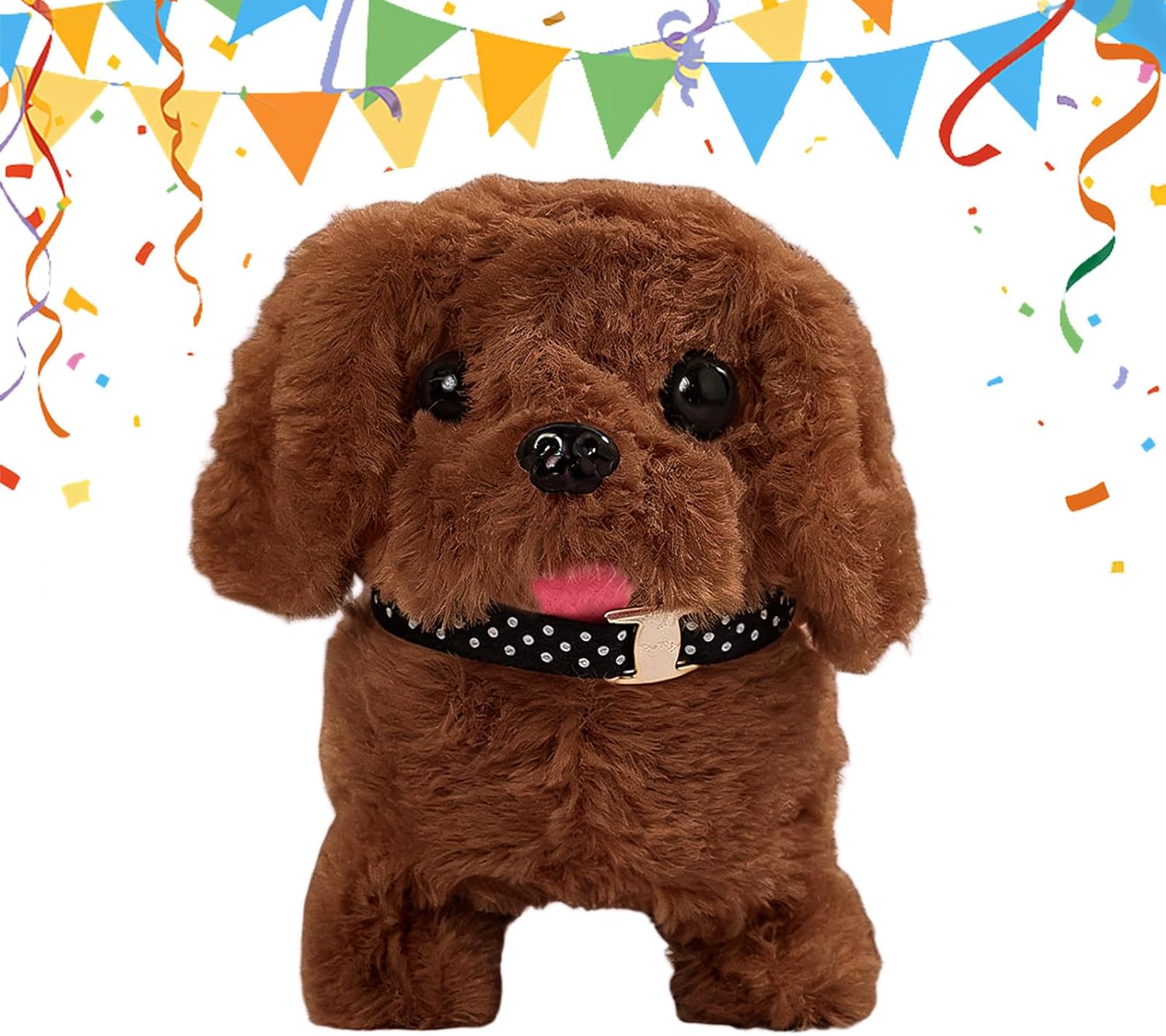 Electric Walking Dog - Playful Electric Puppy Toy, Walking Dog Electronic Toy Robot Pet | Interactive Electronic pet Dogs for Preschoolers Teens Boys Girls Children Living Room Bedroom Dorm Travel