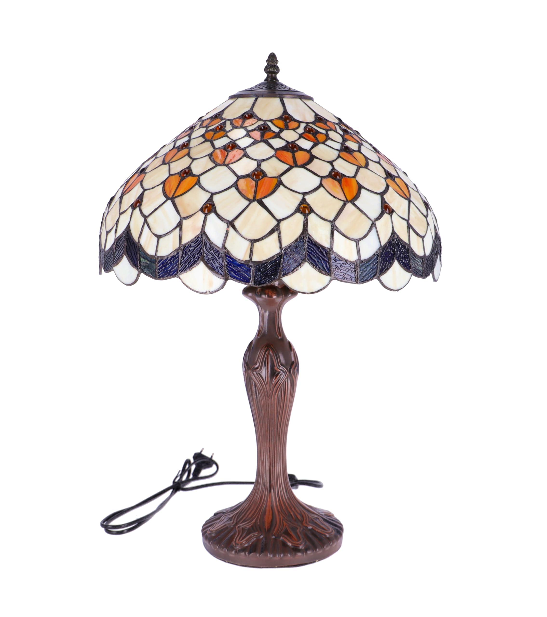 Lampada da tavolo Tiffany Cuori