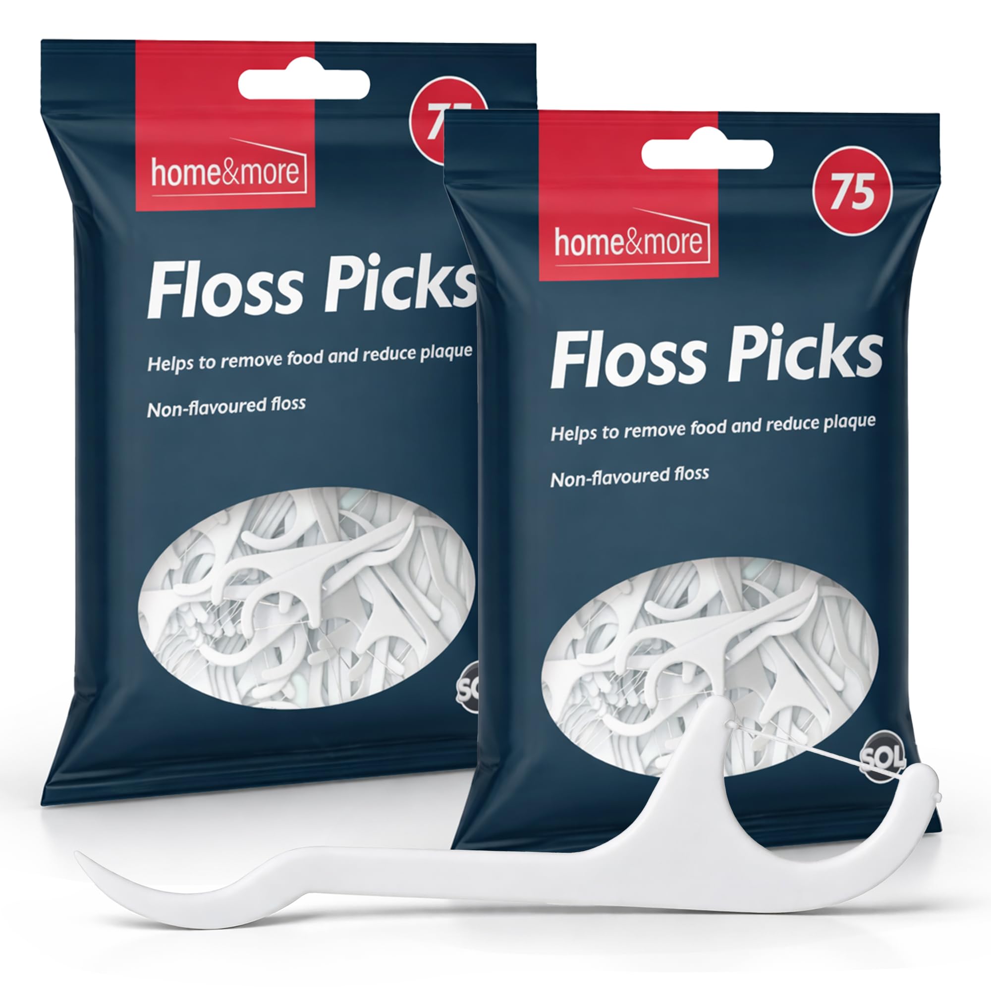 – 150pk Dental Floss Picks - Unflavoured Flossing Sticks, Mint-Free Flossers for Teeth, Thin String & Pointed Toothpick Tip, Easy Grip for Tight Gaps & Daily Cleaning, Ideal for Home, Work or Travel