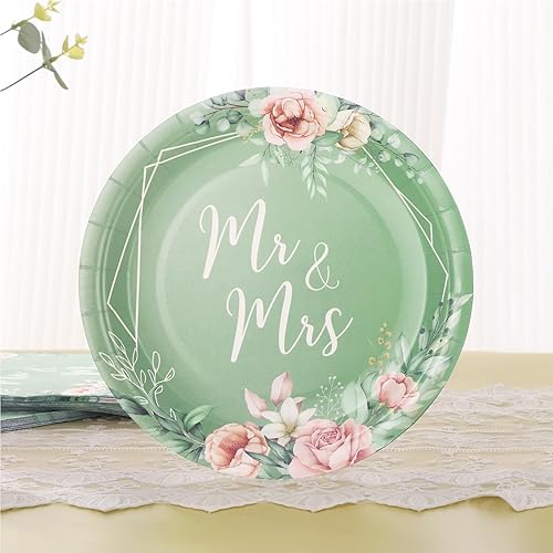 Miniatura 5 de LOOWVY Decoraciones de despedida de soltera, sirve 24 platos de despedida de soltera y juegos de servilletas, decoraciones de despedida de soltera,