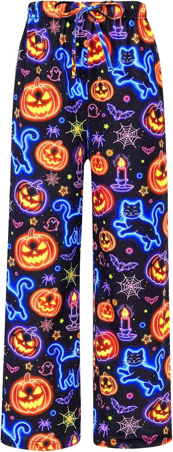 UNIFACO Kids Pajama Pants Boys Girls Holiday Sleepwear Bottoms 6-16Y Pjs