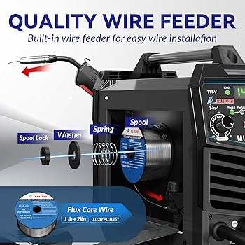 Amazon | GZ GUOZHI 140A MIG 溶接機 3in1 溶接機 フラックス