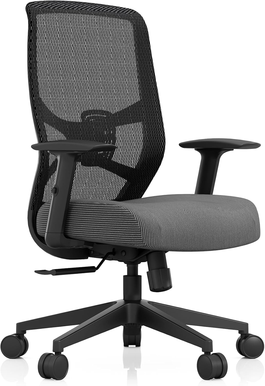Tempur-Pedic ProTask Executive Task Office Chair with Mesh Back and Built-in Lumbar Support, Height-Adjustable Ergonomic Mesh Office Desk Chair, Black