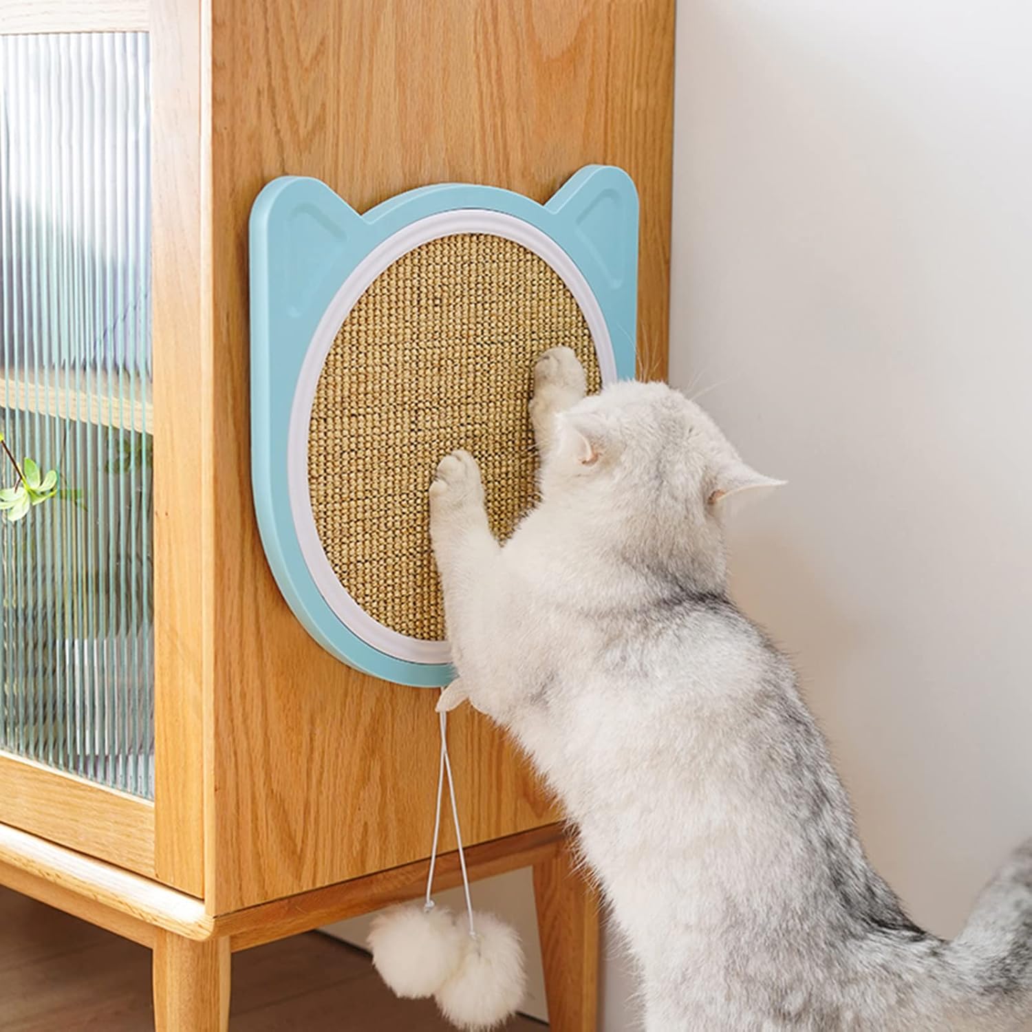 Cat Wall Scratcher Sisal Fabric,Cat Scratcher Wall Mount