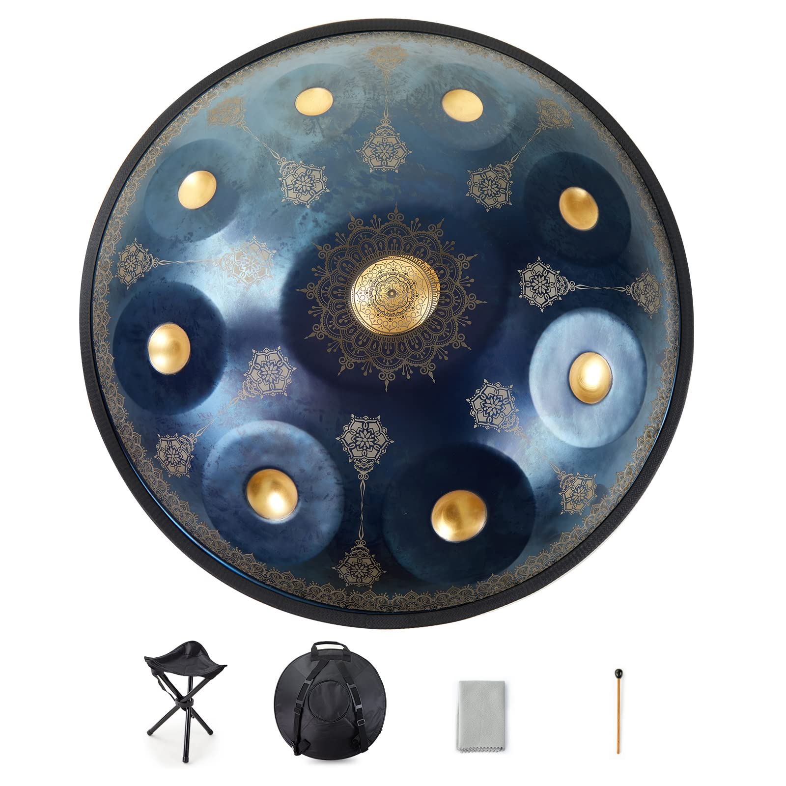 Buy REEKIO HANDPAN Drum, Handpan Drum Instrument in D Minor 9 Notes 22