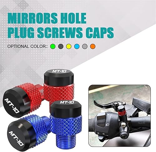 Miniatura 3 de TCHAU Kits de carrocería Accesorios de motocicleta Orificio de espejo Tornillos Tornillos Tapa Tapas para Yamaha FZ10 FZ 10 MT-10 MT10 MT 10 SP 2016