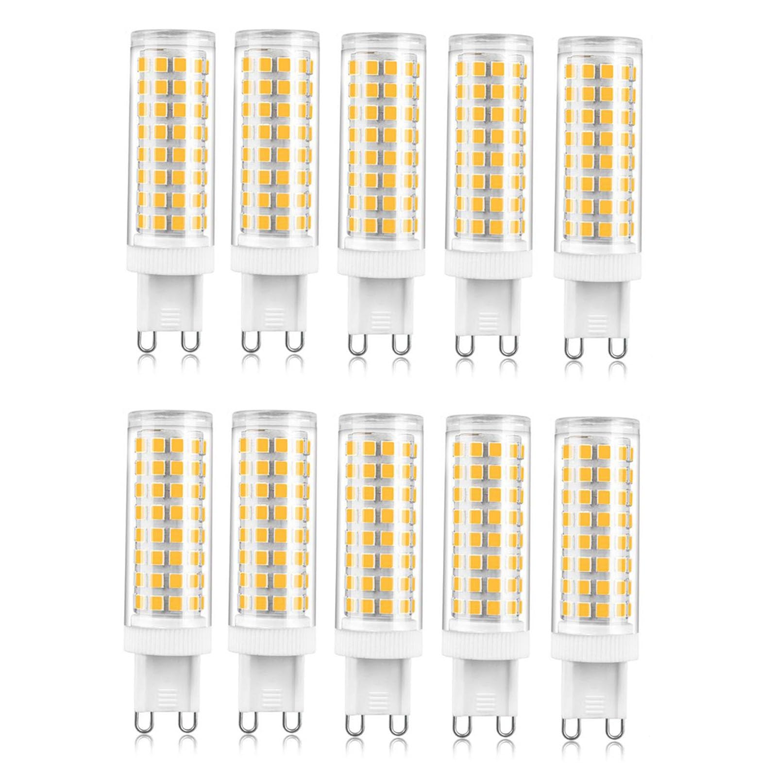 G9 Bi-Pin LED Bulb 12w Equivalent 100w Energy Saving Lighting Bulbs 1000 Lm No Flicker for Bedroom Living Room Home Lighting(G9 12W Warm White 3000K,10cps)