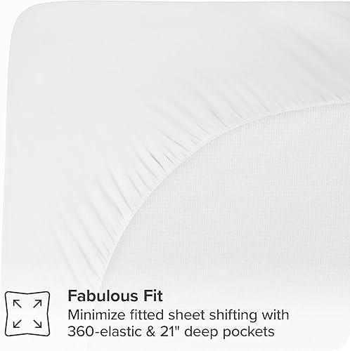 Miniatura 6 de Bare Home Funda de colchón de tamaño individual con relleno alternativo de algodón transpirable y plumón, lavable a máquina