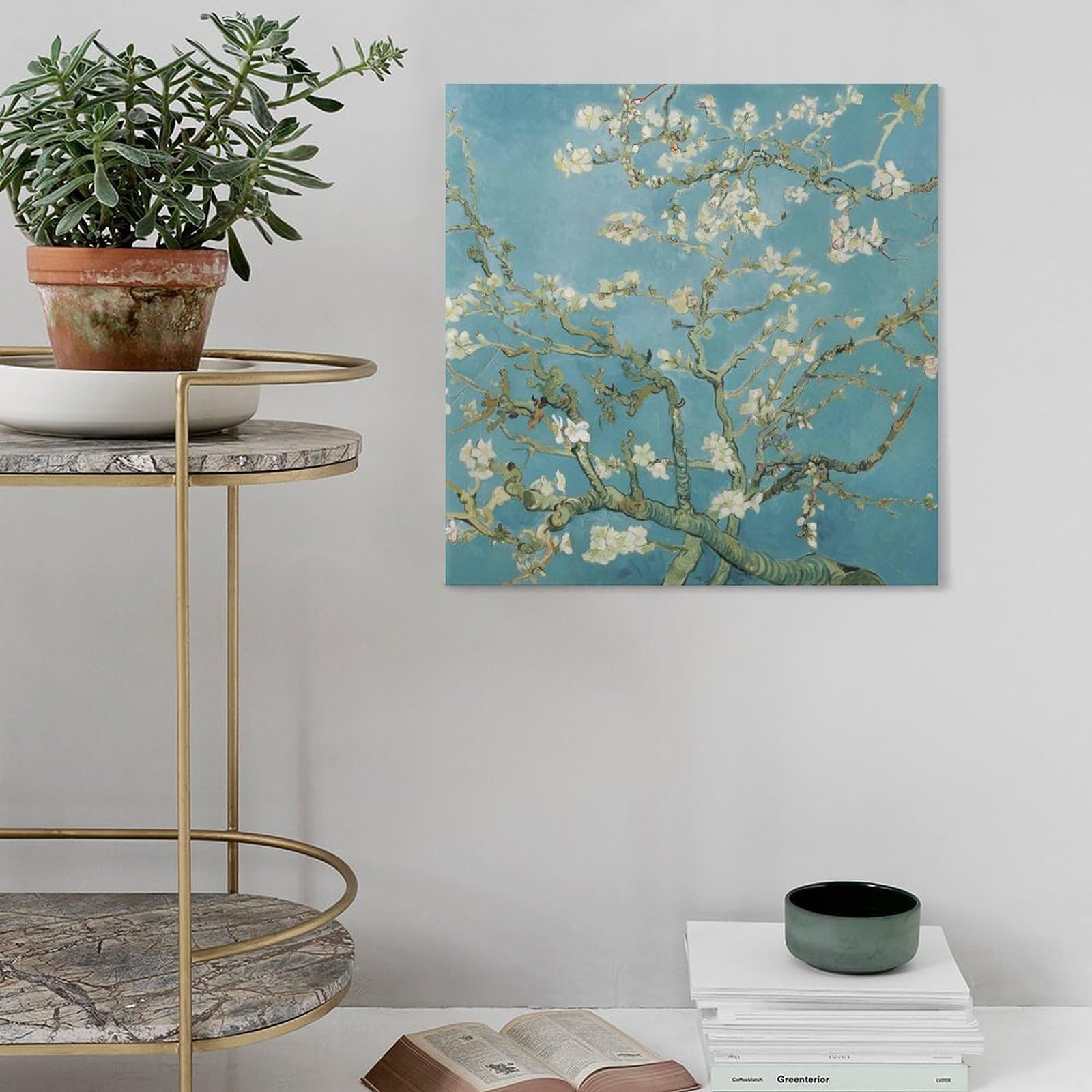 Amazon.co.jp: ファン・ゴッホ 複製 花咲くアーモンドの木の枝 絵画