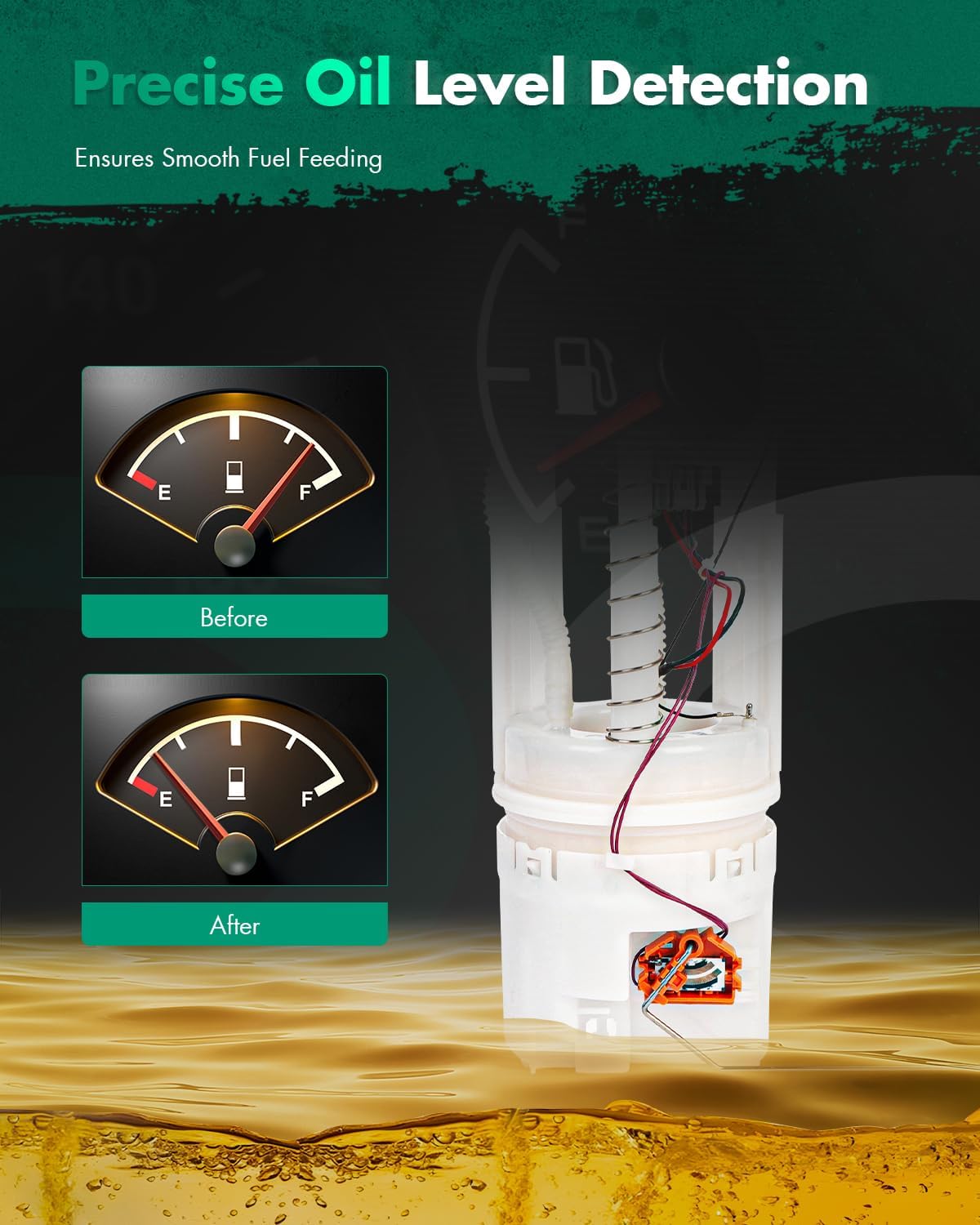 SCITOO Fuel Pump Electrical Assembly High Performance for 2006-2010 for Jeep Commander 3.7L,2006-2009 for Jeep Commander 4.7L,2006-2010 for Jeep Commander 5.7L E7197M