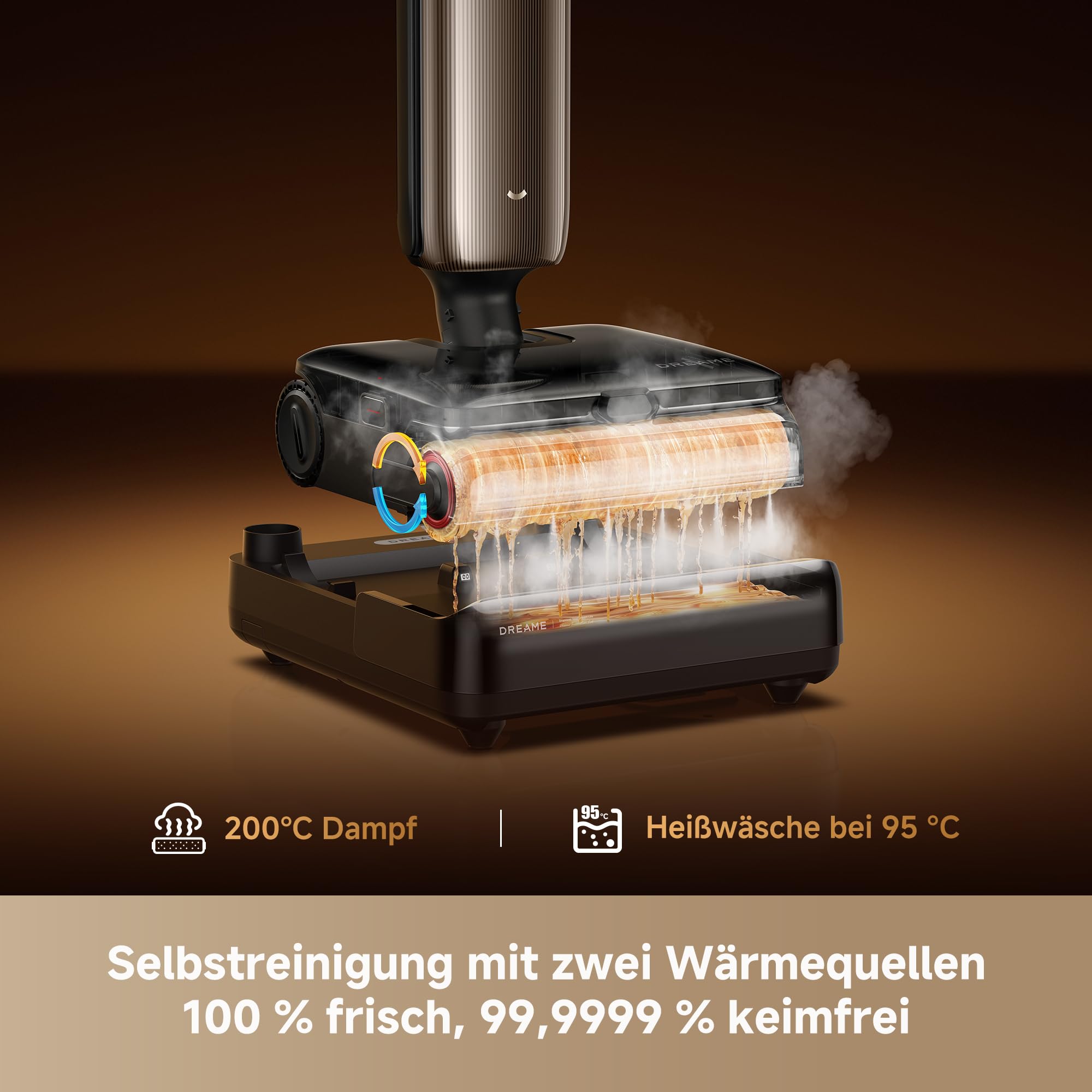 dreame T16 Pro Steam Nass- & Trockensauger, 200 °C Dampf