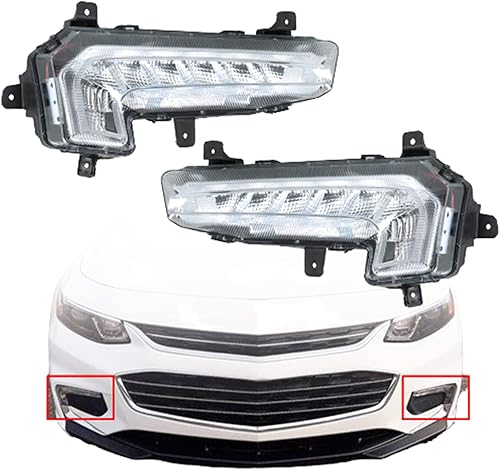 Miniatura 2 de labwork Luces antiniebla de repuesto para Chevrolet Malibu 2016-2018 para parachoques lateral del lado del conductor, luces LED de circulación