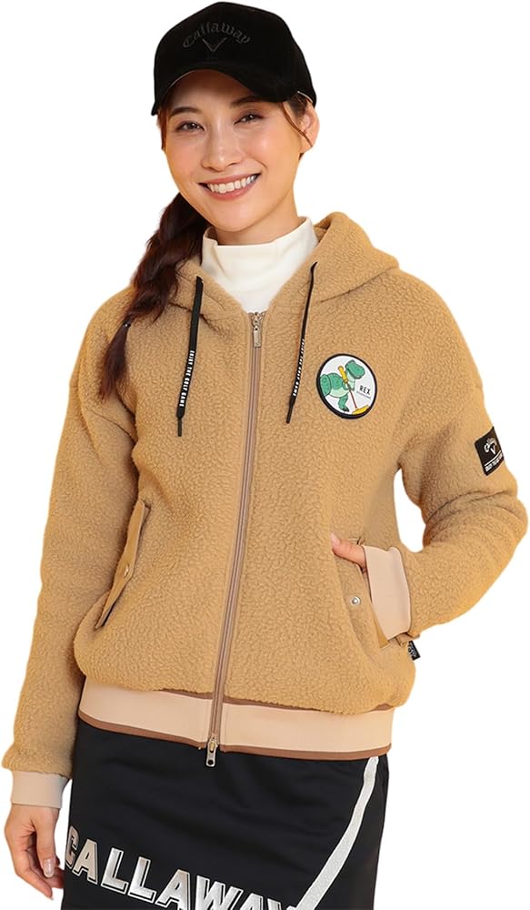 Amazon | [キャロウェイ] レディース ボアフルジップブルゾン
