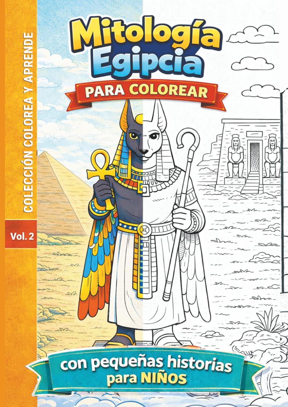 Mitología Egipcia para Colorear: Libro educativo para niños