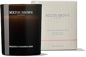 Molton Brown Single-Wick Delicious Rhubarb & Rose Signature Scented Candle, 6.07 oz.