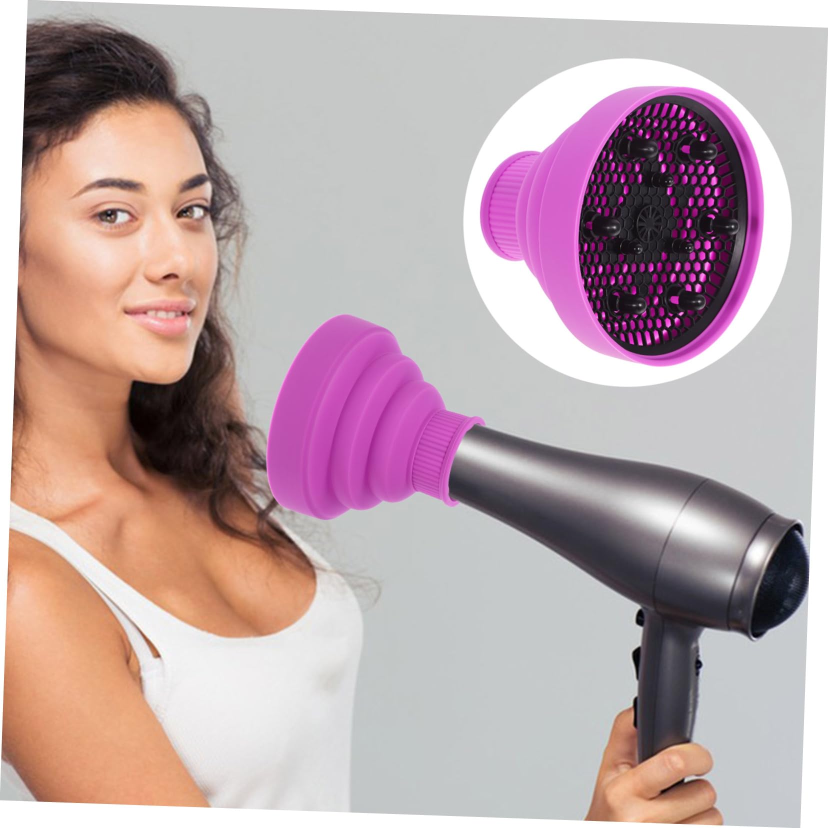 PACKOVE 4 Stück Haartrocknungsabdeckung lockig Anhang Styler Diffusor-Föhnaufsatz Zubehör Haartrockner-Diffusor-Aufsatz universal Haartrockner Diffusorabdeckung Haartrocknerdüse Kieselgel