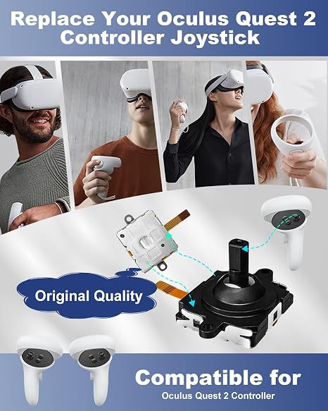 13-in-1 Joystick Replacement Repair Kit for Oculus Quest 2 VR Controllers