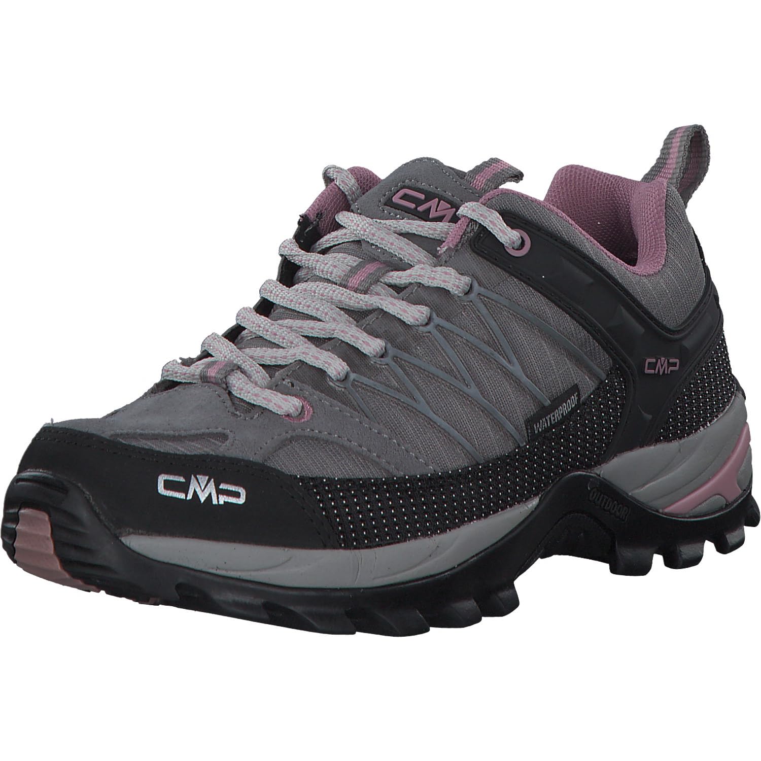 CMP Women's Rigel Low Wmn Shoe Wp Trekking & Hiking Shoes, Cemento Fard, 4 UK