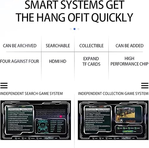 Miniatura 5 de G11 Pro Game Box 4K HD TV Game Stick Consola de videojuegos retro integrada Reproductor de juegos portátil inalámbrico Gamepad (128G 40000+juegos)