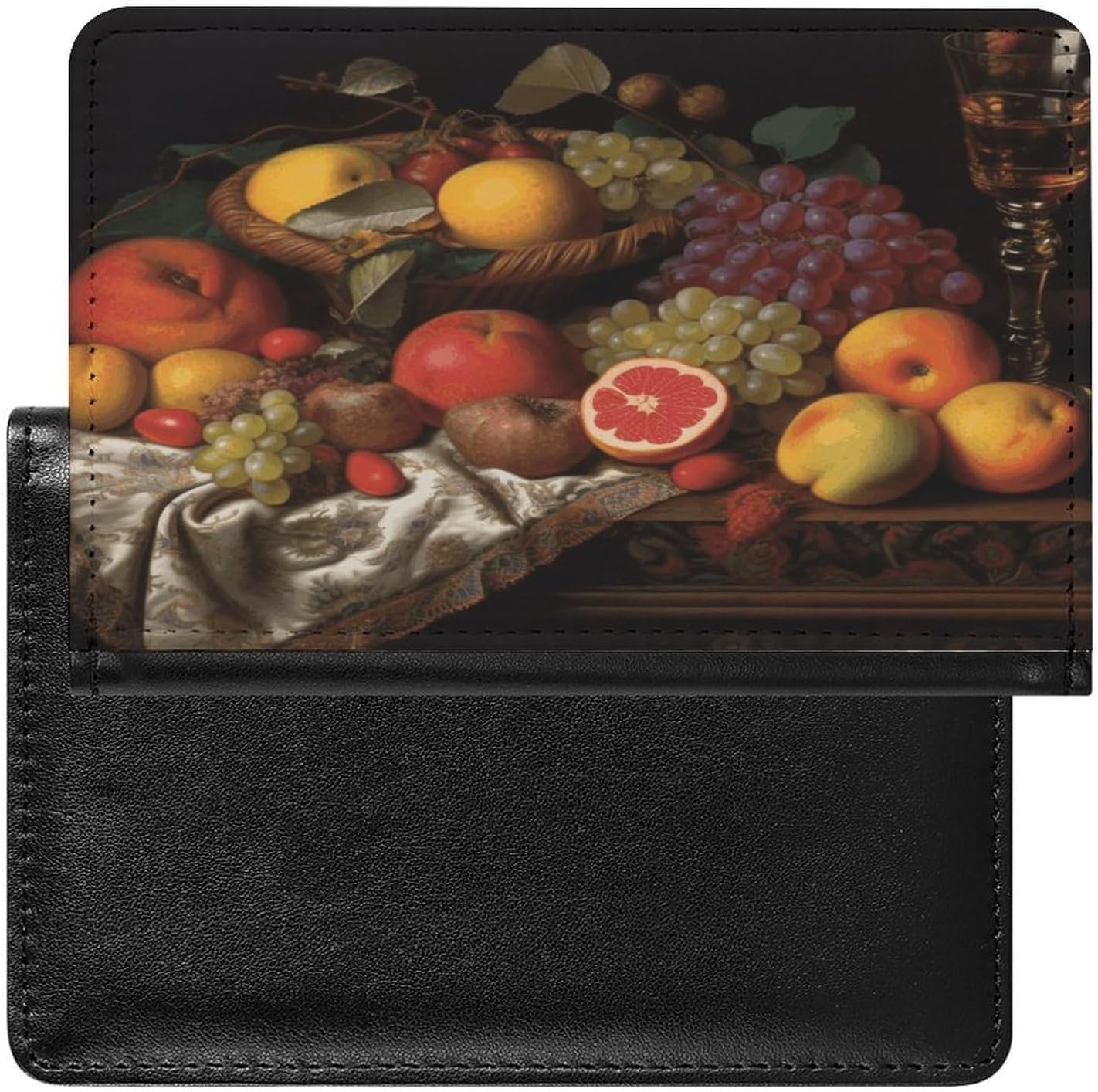 Fruit Passport Holder Compact Leather Passport Wallet Waterproof Passports Cover Passports Case for Women Men