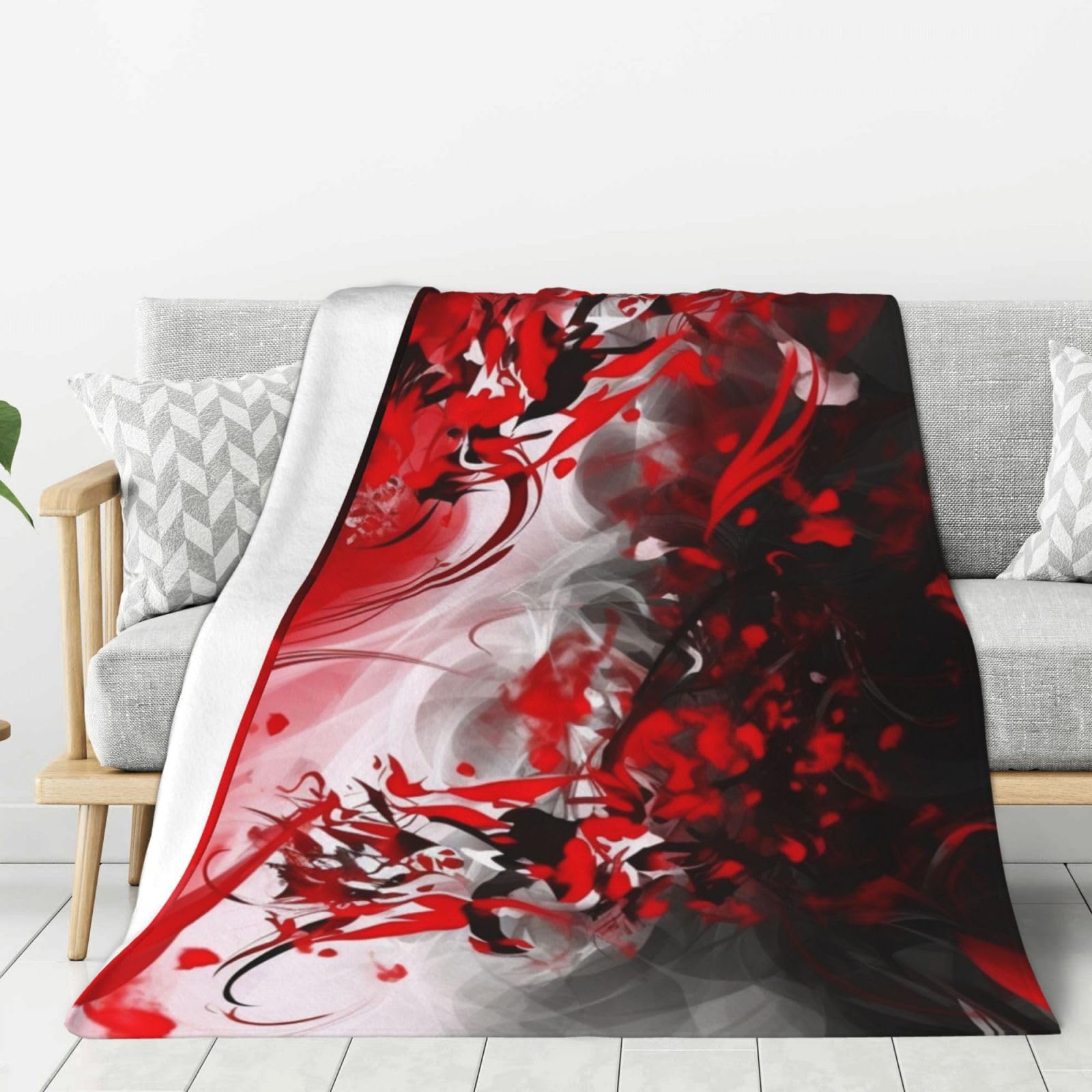 Couverture chaude en peluche lavable | Ambiance cocooning salon lit