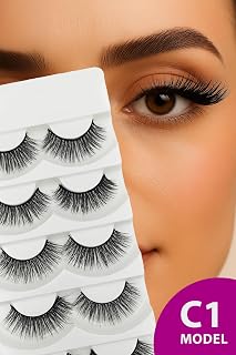 ruby face Doğal Görünümlü İpek Bütün 5li Takma Kirpik Seti- 5 Çift Gerçek Takma Kirpik- Model: C1