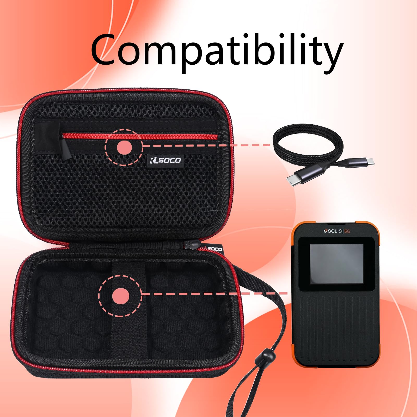 RLSOCO Hard Case Bag Cover for Xbox Series S