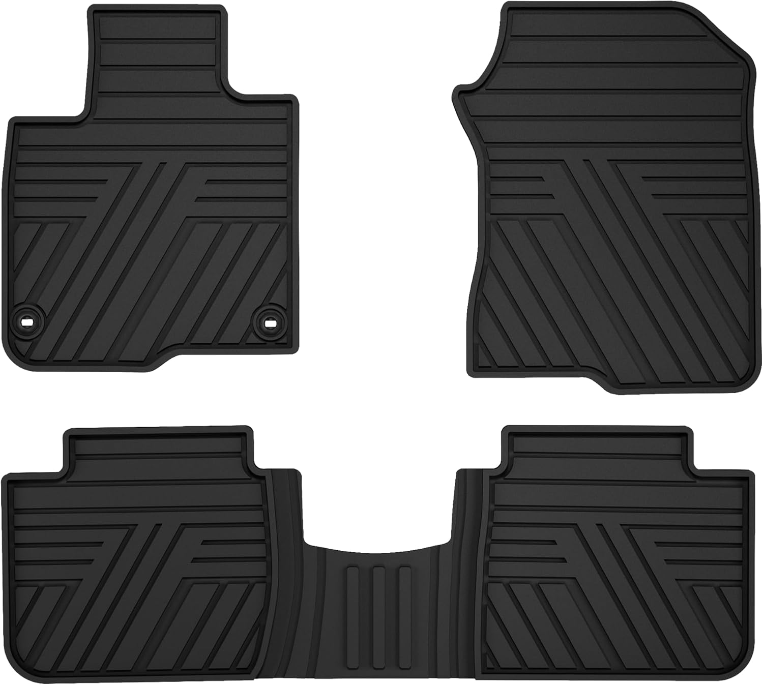 Floor Mats Fit for 2023-2026 Honda HRV Sport/LX/EX-L (Gasoline & Hybrid) & for Acura ADX 2025-2026, Custom Fit All Weather Protection Heavy Duty Anti-Slip Car Mats for HR-V, 1st & 2nd Row, Black